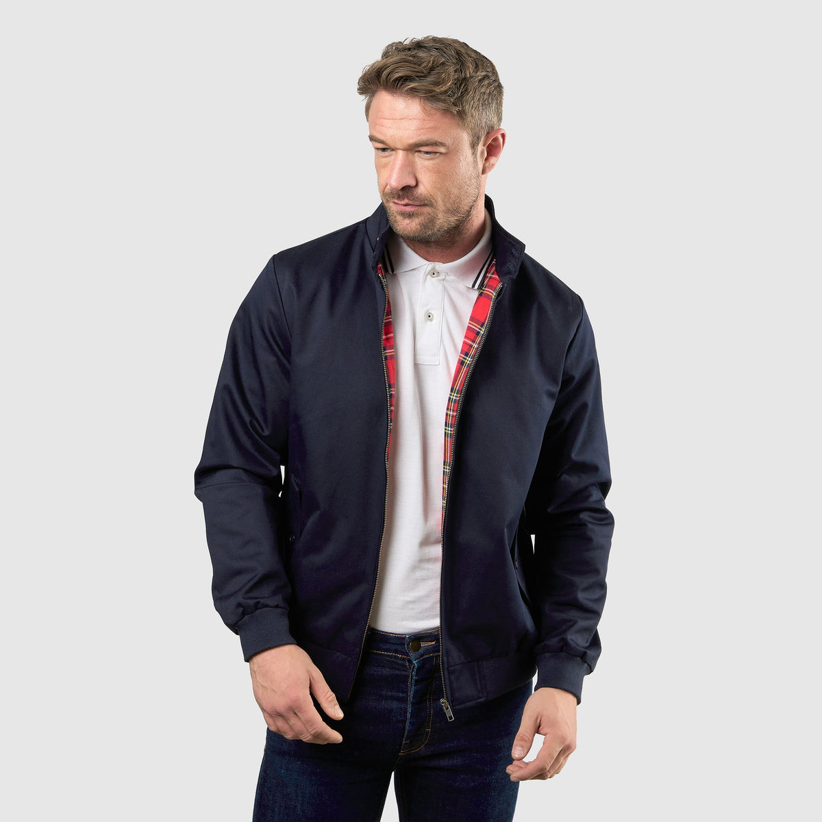 Blouson Harrington Signature Marine, vue 8