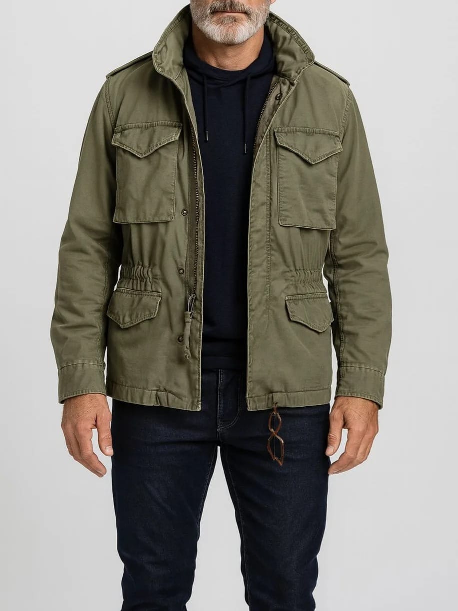 Veste de terrain en toile de coton, vue 4
