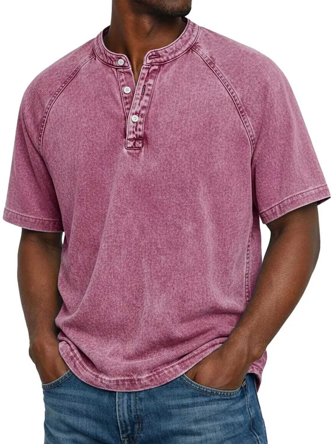 Henley en coton denim vintage, vue 8