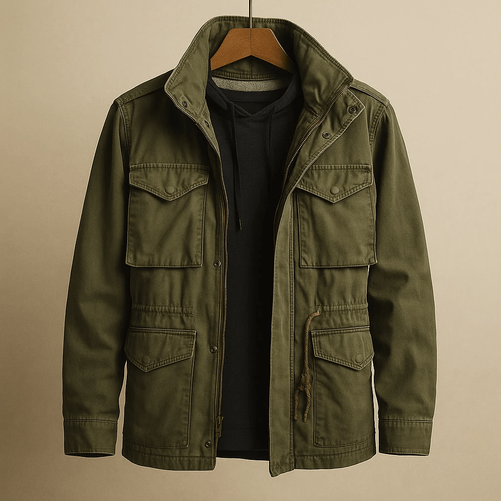 Veste de terrain en toile de coton, vue 2