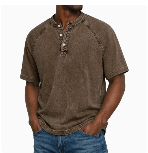 Henley en coton denim vintage, vue 11