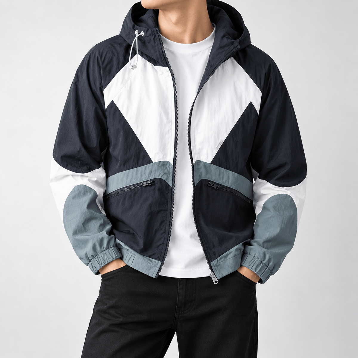 Veste coupe-vent à panneaux, vue 4
