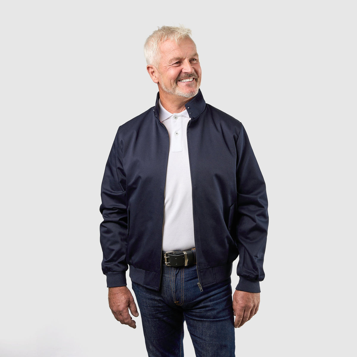 Blouson Harrington Signature Marine, vue 2