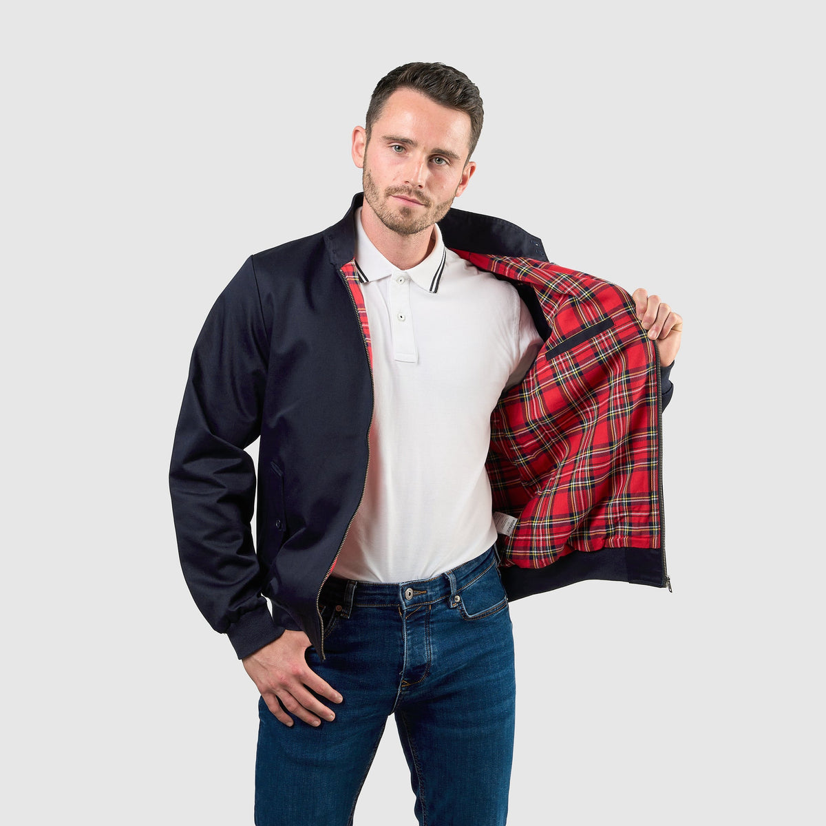 Blouson Harrington Signature Marine, vue 6
