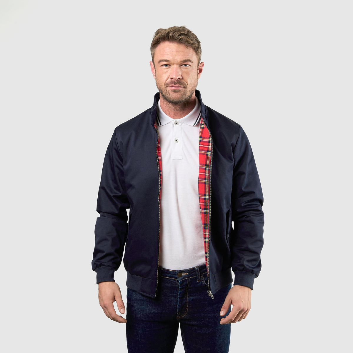 Blouson Harrington Signature Marine, vue 7