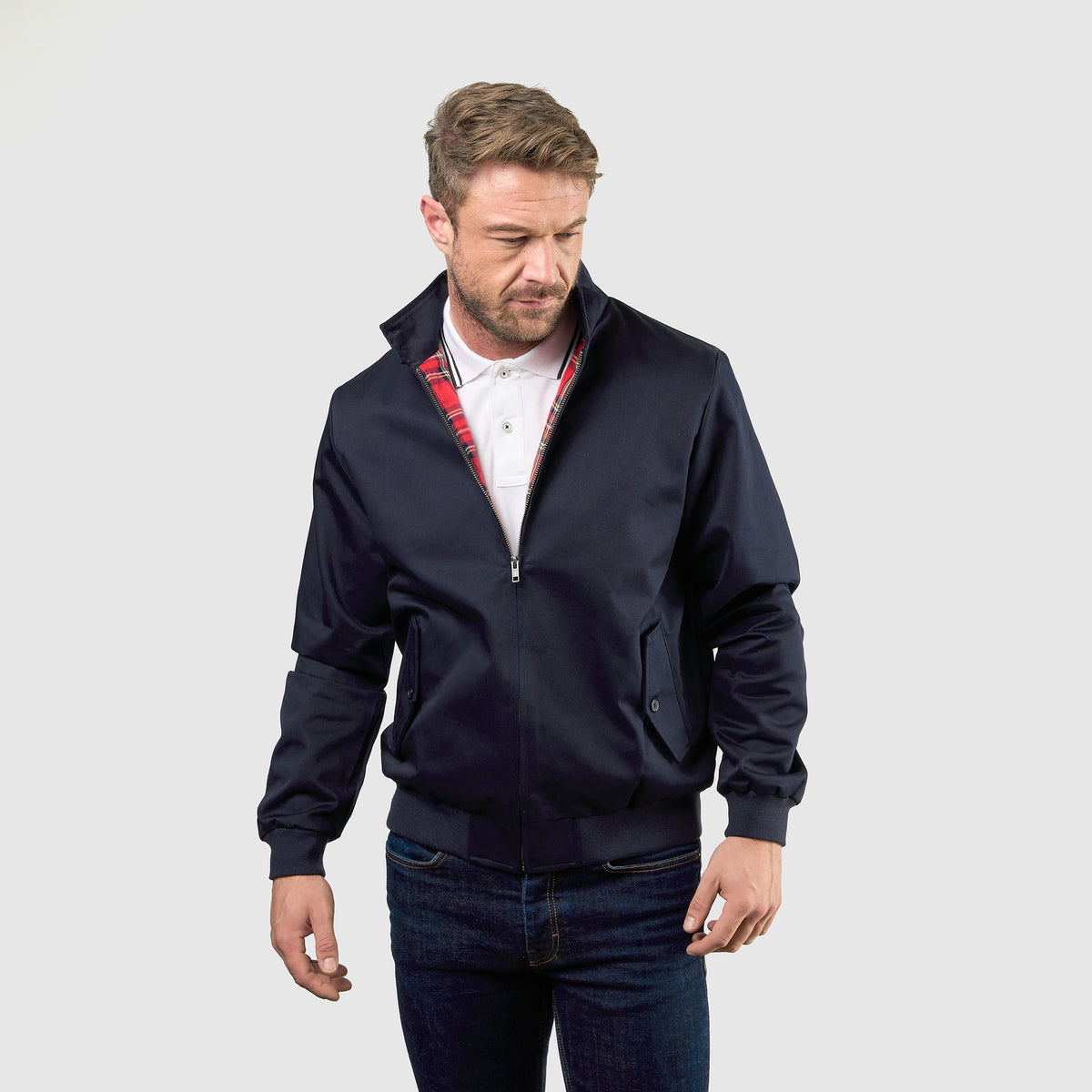 Blouson Harrington Signature Marine, vue 9