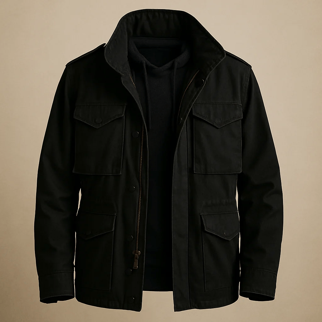Veste de terrain en toile de coton, vue 3